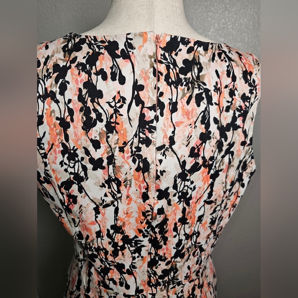 WHBM A-Line Summer Lined Floral Cotton Tank Dress Size 12 - Picture 6 of 11